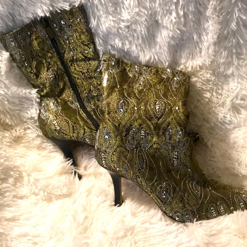 Sequin booties